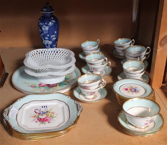 Floral tea ware and other items